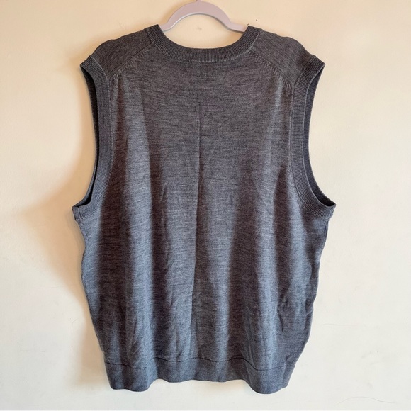 Hart Schaffner Marx Extra Fine Merino Wool Sweater Vest Grey Mens XL NWT - Picture 4 of 5